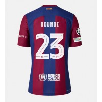 Moški Nogometni dresi Barcelona Jules Kounde #23 Domači 2023-24 Kratek Rokav